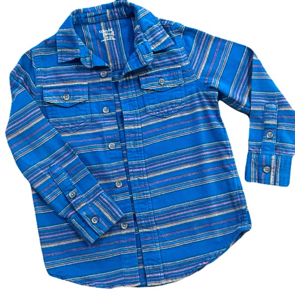 ❤️4 for $20❤️ Colorful Planet Toddler Boys XS 5 Blue Long Sleeve Shirt - Picture 2 of 9